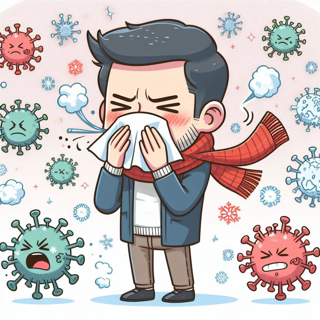 Frío resfriado virus invierno gripe fiebre rinovirus covid