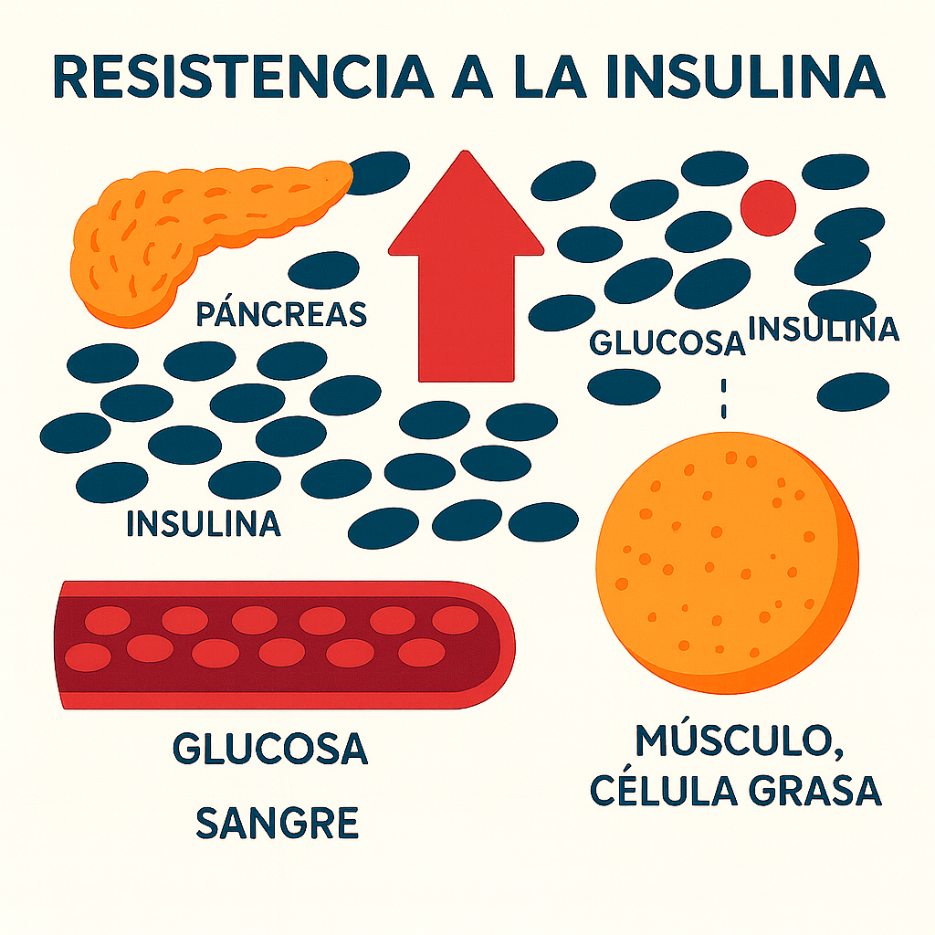 resistencia insulina glucosa diabetes mellitus