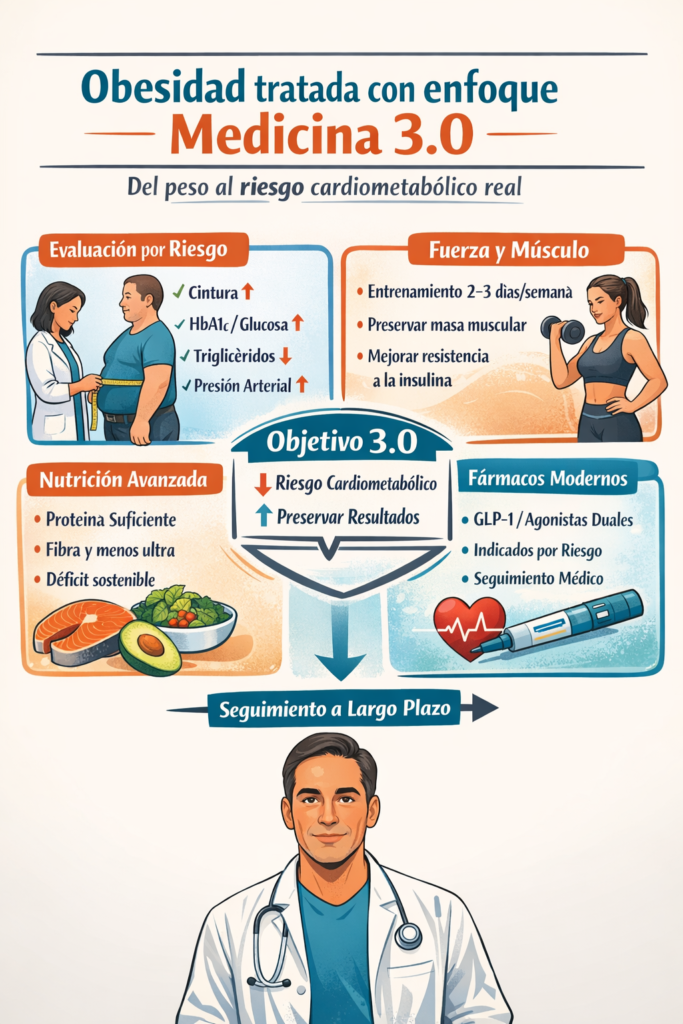 obesidad Medicina 3.0 peso riesgo cardiovascular