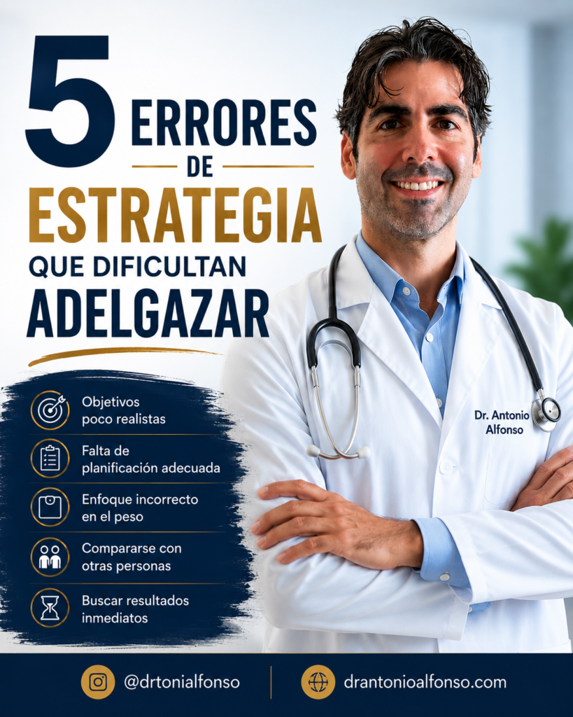 5 Errores de estrategia que dificultan adelgazar