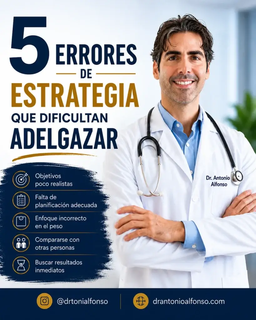 Errores estrategia dificultan adelgazar